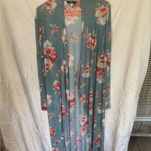 Floral Sheer Kimono Cardigan